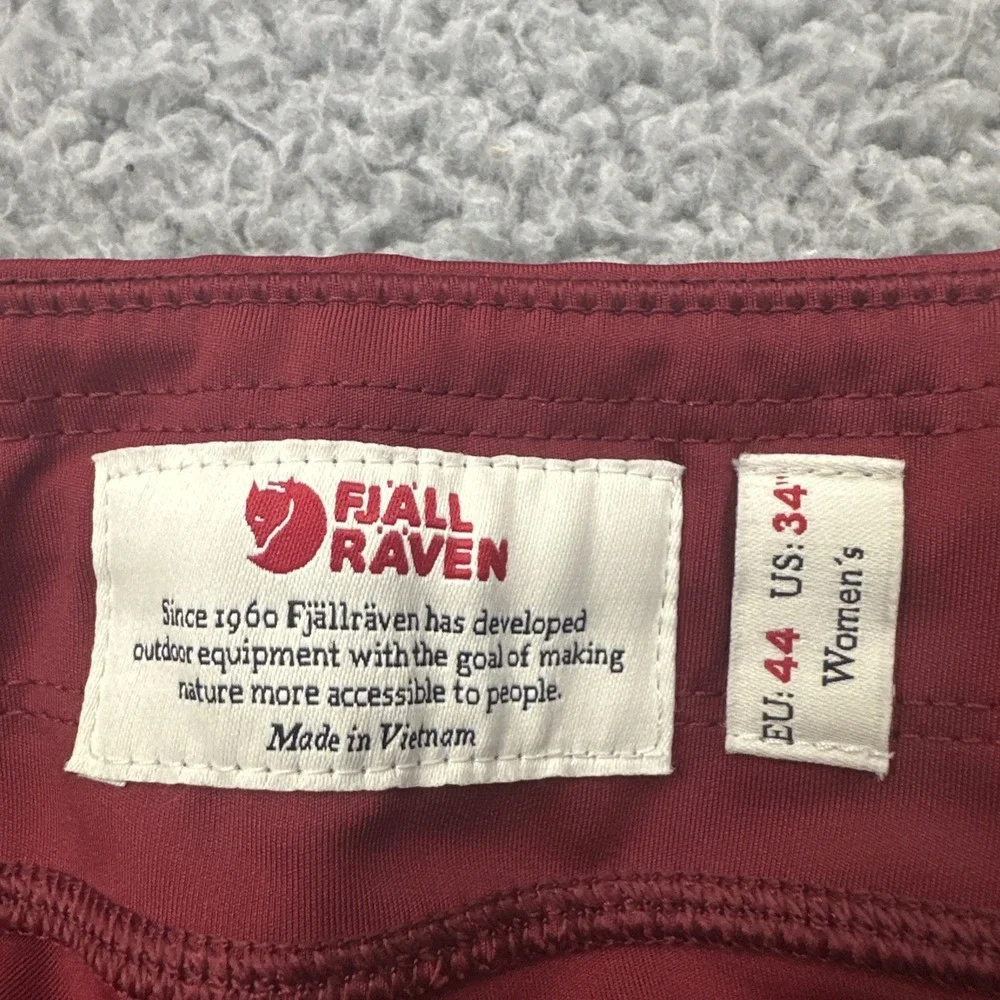 Fjallraven Abisko Midsummer Skirt Skort Red Athletic Women's EU 44 US 34